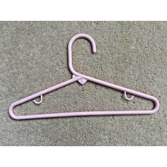3 ONLY Hangers 11" Children's Pink Slim-Line Hangers + One Pink Plastic hangar - Picture 7 of 8